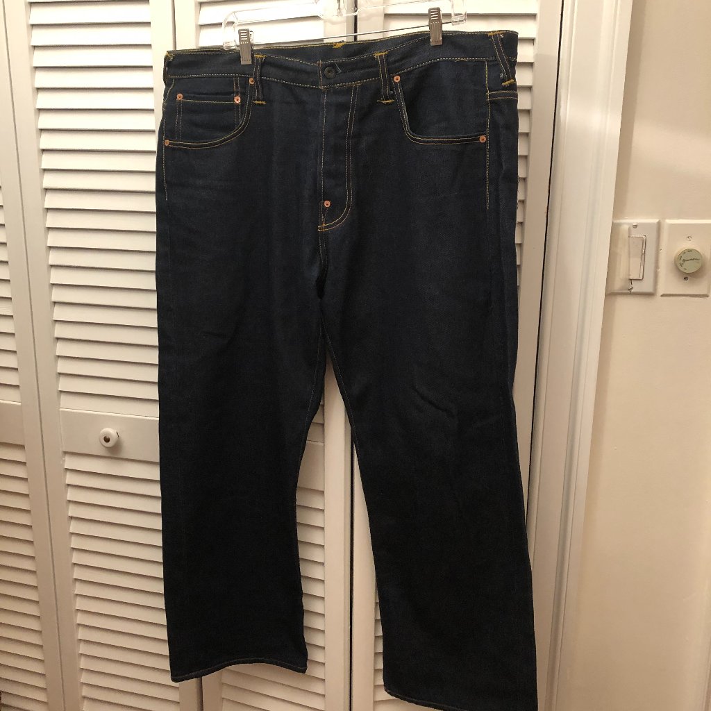 Red Monkey Company Embroidered Hokusai Baggy Jeans 40